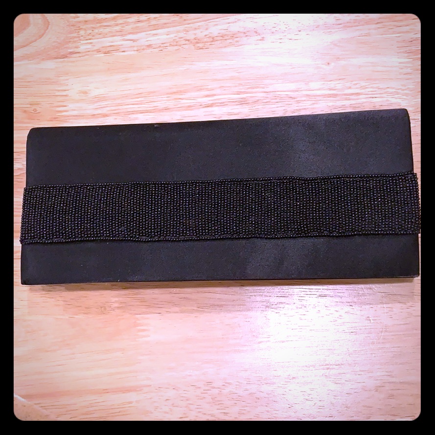 Long Black Evening Clutch